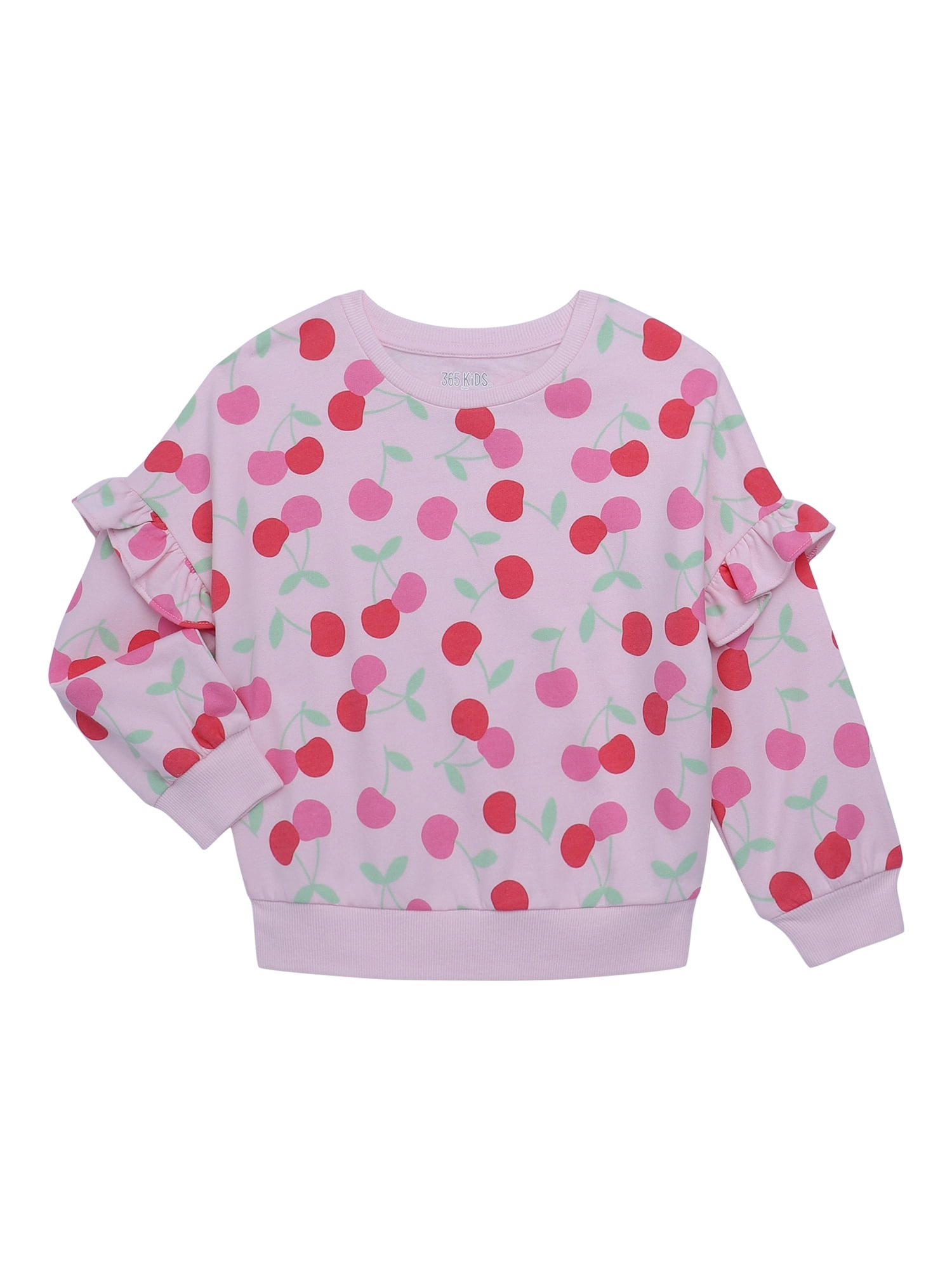 365 Kids by Garanimals Girls Sweatshirt and Sweatpants Kid-Pack Outfit Set, 6-Piece, Sizes 4-10