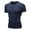Navy, variant on Men's Compression Shirts, Workout Tops Short Sleeve Athletic Base Layer T-Shirts Sports Gear Gym Shirt for Running