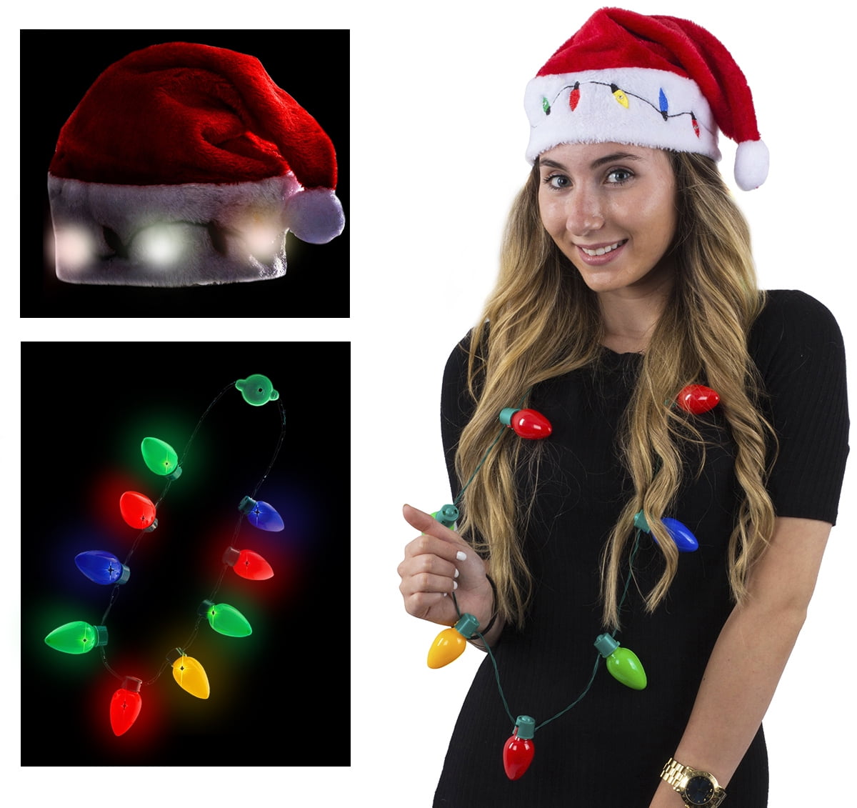 party hats with lights