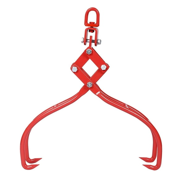 4 Claw Timber Lifting Grabber 28" Log Tongs for Skidding and Logging Heavy Duty Logging Tool