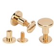 thumbnail image 2 of LHCER 50 Set 8mm Pure Copper Flat Head Rivets Leather Strap Screws Kit for Notebook Binding,Rivet,Metal Rivet, 2 of 7