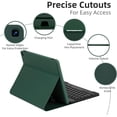 thumbnail image 3 of Funda con Teclado Retroiluminado Arcoíris con Ranura para Lápiz, Verde Oscuro para 10.1" 2021/2023, 3 of 8
