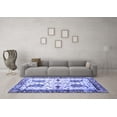 thumbnail image 3 of Ahgly Company Indoor Rectangle Persian Blue Traditional Area Rugs, 5' x 8', 3 of 4