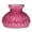 Cranberry, variant on B&P Lamp 7" Diamond Quilted Pattern Cranberry Color Student Glass Shade with Crimped Top