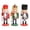 Style L, variant on 3x Wooden Nutcracker Soldier Model Handpainted Creative Free Standing Puppet Doll for Party Holiday Home Desktop Decoration Style P