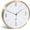 Gold, variant on Oumers 12” Quartz Modern Silent Non-Ticking Gray Round Wall Clock with 3D White Numbers