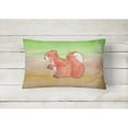thumbnail image 2 of Carolines Treasures BB7431PW1216 Squirrel Watercolor Canvas Fabric Decorative Pillow, 2 of 3