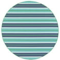 thumbnail image 6 of Oriental Weavers Meridian Indoor/Outdoor Rug - 9652F - 7'10" Round - in Blue/ Green - Nautical & Coastal, Water, Stain and Fade Resistant, Hose Clean, Patio, Outdoor Living Area Rug, 6 of 9