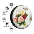 thumbnail image 4 of Naloa Vintage Bike Flower Butterfly PVC Leather Spare Tire Wheel Cover for Car Truck SUV Camper Trailer Universal Fit many size17 inch, 4 of 6