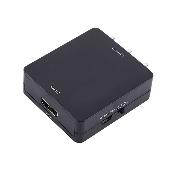 Adaptador de entrada HD a AV, entrada HD digital a adaptador RCA de entrada HD Convertidor de entrada HD digital diseñado para la perfección