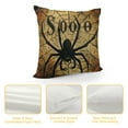 thumbnail image 4 of Halloween Decorations Pillow Covers Old Yellowing Halloween Pumpkin Bat Spider Skull Outdoor Pillowcases Farmhouse Decor Throw Pillows Fall Decorative Square Cushion Case, 4 of 5