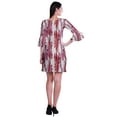 thumbnail image 4 of Moomaya Womens Printed Short Dress bell sleeve Shift dresses for women Casual Summer Clothing, 4 of 7