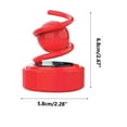 thumbnail image 3 of COM1950s Solar-Powered Car Air Freshener with Levitating Rotating Double Ring for 360-Degree Fragrance Diffusion, Long-Lasting Solid Perfume Core, Compact Resin Material for Vehicle Interior Decor, 3 of 5
