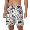 thumbnail image 2 of Haiem Puppy Mens Swim Trunks with Compression Liner 2 in 1 Swimming Shorts Stretch Swimwear Quick Dry,Board Shorts-Small, 2 of 9