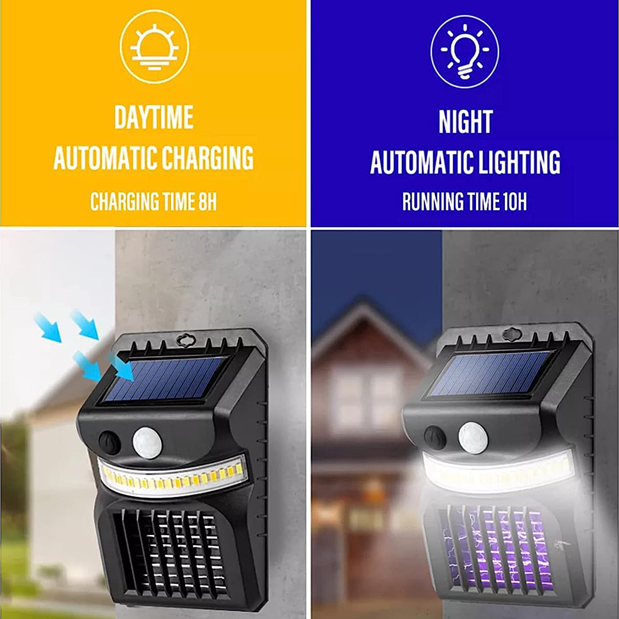 5-In-1 Mosquito Zapper MOTION SENSOR LIGHT