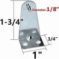 thumbnail image 3 of Set Of 8 Metal Hold Down Brackets Silver Blinds Brackets Blind Holder Replacements Horizontal Blind Brackets With Screws For Horizontal Blinds Shades, 3 of 5