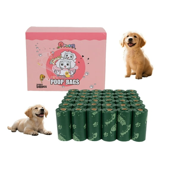 Sacs Parfumés Biodégradables pour Déchets d'Animaux avec Contrôle des Odeurs pour Usage Intérieur et Extérieur Sacs Compostables pour Excréments de Chien Fournitures Écologiques pour Animaux
