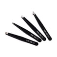 thumbnail image 2 of RUBY VIBE CO Tweezer Set Stainless Steel , 4 Piece Eyebrow and Facial Hair Grooming Kit, 2 of 10