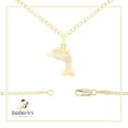 thumbnail image 7 of BEBERLINI Women Dolphin Pendant Necklace 14K Gold Filled Cuban Chain CZ Charm Jewelry 24", 7 of 7