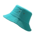thumbnail image 2 of Only Moment Blue UPF 80+ Outdoor Protection Foldable Bucket Hat cotton UPF 80+ Foldable Wide Brim Outdoor Hiking Beach Summer Hats M, 2 of 5