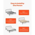 thumbnail image 6 of KFFKFF Twin Size Bunkie Board 1.5-Inch Wood Oxford Cloth Gray (8 Pieces), 6 of 9