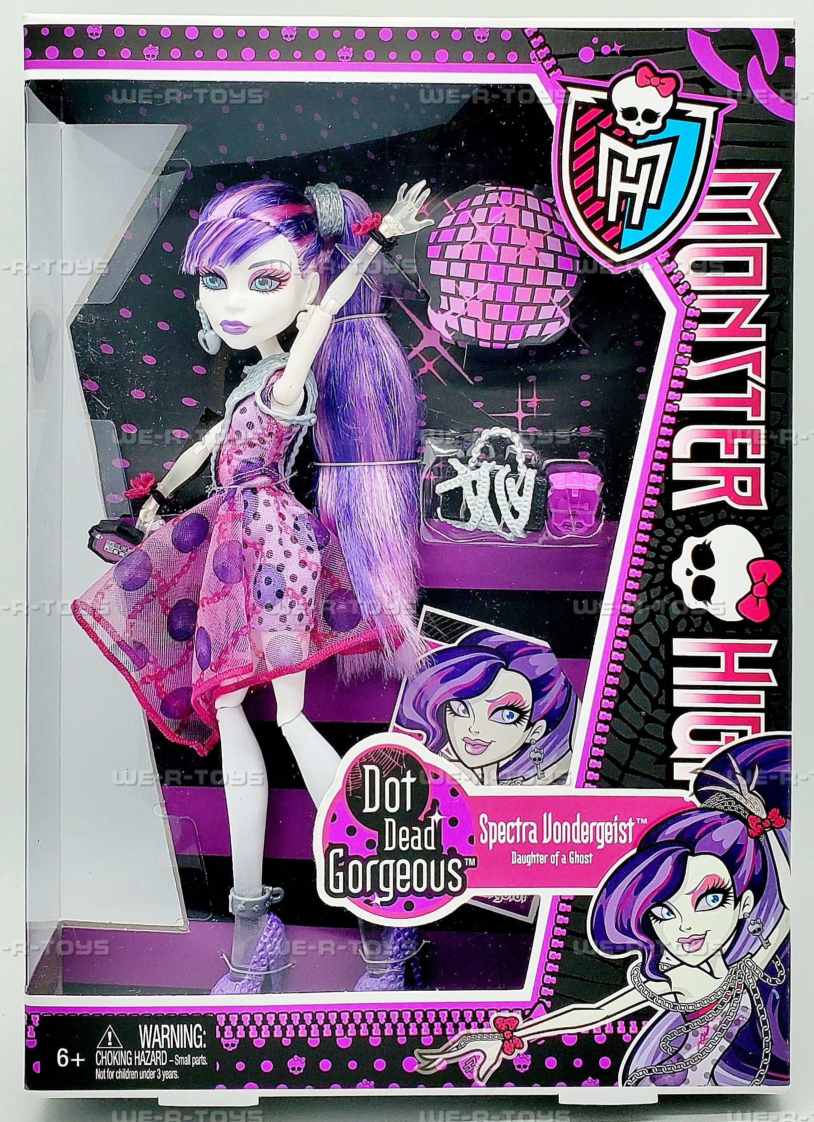 Monster High Dot Dead Gorgeous Spectra Vondergeist Doll 2011