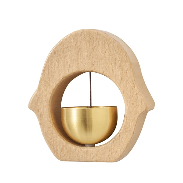 Pisexur Batería de cocina Timbre magnético de madera para puerta, tipo campana de viento de dopamina, recordatorio magnético de entrada. para la cocina del hogar