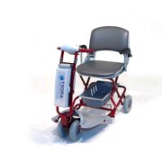 Tzora - Classic Lexis Light - Folding Lightweight Scooter - 4-Wheel - Red - PHILLIPS POWER PACKAGE TM - $500 VALUE