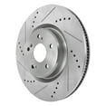 thumbnail image 2 of Detroit Axle - 2 Front Brake Rotors for 2019 2020 2021 2022 2023 2024 2025 Acura RDX, Drilled Slotted Disc Brake Rotors Replacement: 12.40" inch Front Rotors, 2 of 7