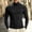 Black, variant on NominalSnug Mens Cotton Turtleneck Shirts Long Sleeve Tops Slim Fit Soft Basic Tees Pullover Warm Layer Fall Outfits