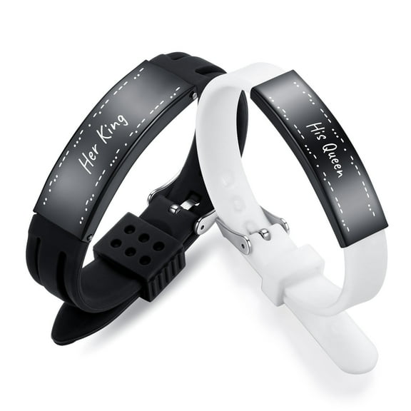 Couple Bracelet Set-Matching Bracelets for Couples with Morse Code "I Love You" Love Quote Relationship Bracelets for Him and Her