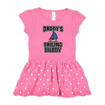 

Inktastic Daddy Sailing Buddy Sailboat Gift Toddler Girl Dress