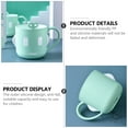 thumbnail image 4 of KONTONTY 2pcs Tooth Brush Cup Green Anti-fall Cartoon Shape Safe for Babys Lips Daily Use Back to School, 4 of 8