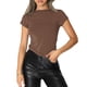 thumbnail image 1 of Blusa Mangas Cortas Kuymtek Femme Basique Marrón T XL para Mujer, 1 of 6
