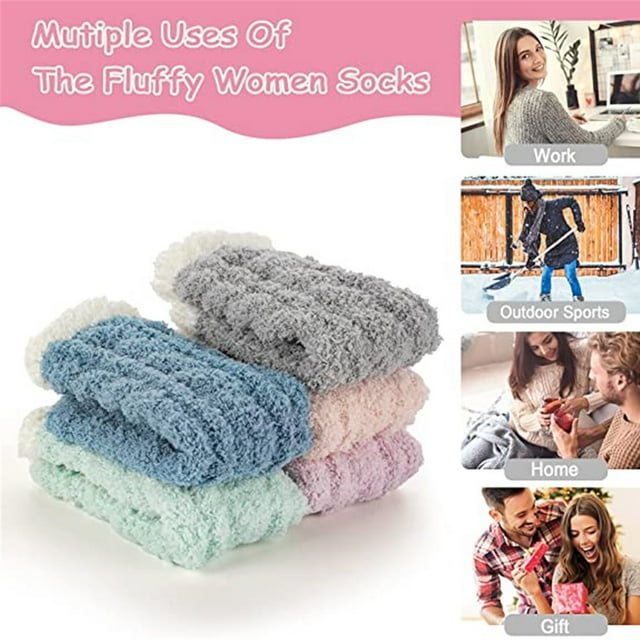 Sleeping Fuzzy Pairs Socks Socks Soft Slipper For Women Home Winter Socks Socks 5 Microfiber Socks Socks