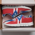 thumbnail image 3 of Puerto Rico Shoes Men Women Running Tennis Shoes Breathable Casual Puerto Rico Flag Sneakers White Size 9.5, 3 of 5