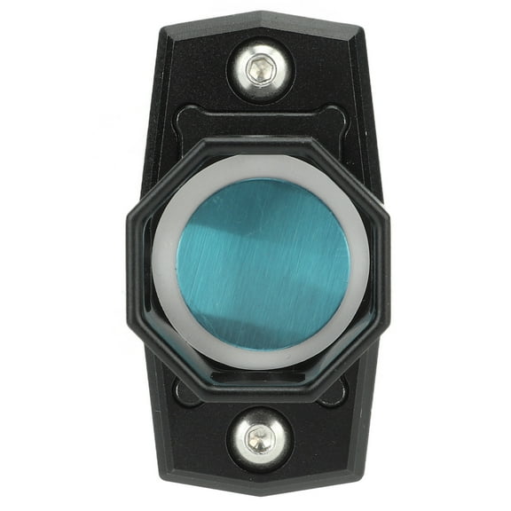 Aluminum Alloy Octagonal Billiard Pool Cue Chalk Holder with Clip Snooker Accessory Black