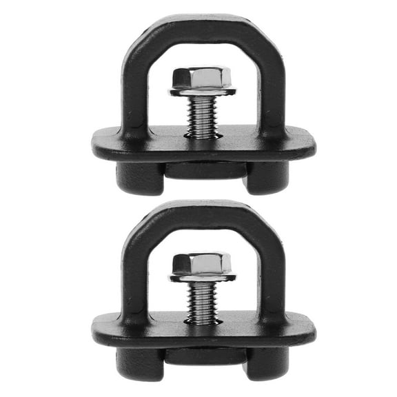 LABRIMP 2Pcs Black Plastic Truck Bed Hooks for Pickup Trucks Cargo Tie Down Anchors 5.50X4.50X4.00in