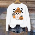 thumbnail image 5 of Hurxie Halloween Women Pumpkin Sweatshirt Funny Pumpkin Face Graphic Pullover Crewneck Long Sleeve Fall Shirts Top, 5 of 5