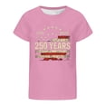 thumbnail image 4 of WAYUTE Boys Shirts Crewneck 250th Anniversary USA Shirt Patriotic Graphic 4th of July Festival Kids Youth Trendy Top Casual Summer, 4 of 4