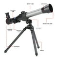 thumbnail image 4 of Yibooy 20X 30X 40X Refractor Astronomical Telescope for Children with Tripod, 4 of 9