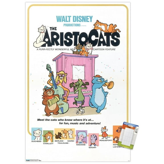 Disney The Aristocats - One Sheet Wall Poster, 14.725" x 22.375"