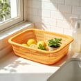 thumbnail image 4 of 12.5" Plastic Storage Basket with Ventilation Holes Large Rectangular Produce Bin for Onions Potatoes Bread Pantry Organization Fridge Counter Food Safe, 4 of 6
