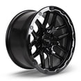 thumbnail image 3 of RTX Offroad Custom Wheel 18x9.5 Inch Rim for Cadillac 2000-2022 Escalade 106.1mm CB Offset 10mm Gloss Black Milled, 3 of 3