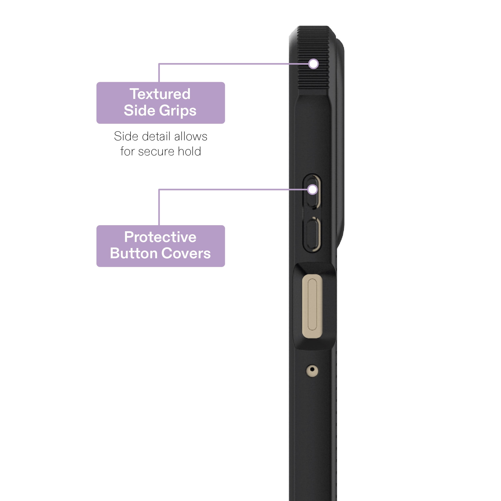 onn Dual-Layer Phone Case for Motorola moto g POWER (2026, 2025) - Clear/Black