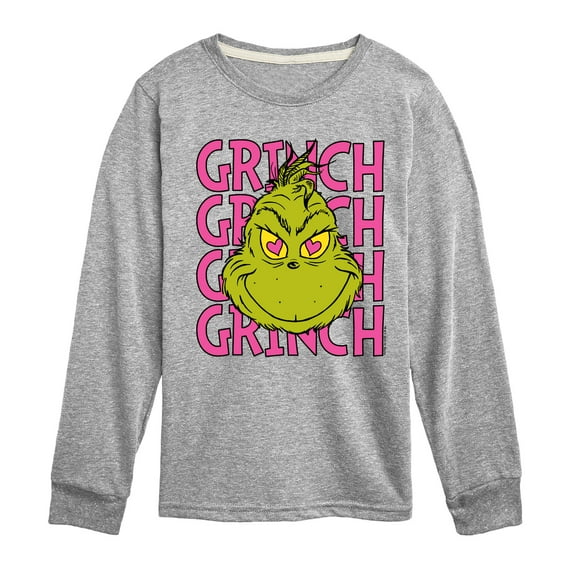 The Grinch - Grinch Stacked - Toddler & Youth Long Sleeve Graphic T-Shirt