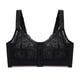 thumbnail image 4 of Gibobby Brasier Deportivo con Cierre Frontal Ropa interior fina deompleta para mujer, sujetador deportivo inalámbrico con botón frontal de sujetadores de talla grande(Negro,34/75C), 4 of 5