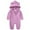 Purple, variant on Zshosam Baby Boys Snow Pants Baby Girls Boys Snowsuit Toddler Warm Hooded Snow Suit Infant Double Zipper Romper One Piece Puffer Coat Size 18 24 Months,(Purple 18-24 Months)