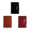 thumbnail image 2 of Monstrate Elegante carpeta con asas para tarjetas de crédito y dinero en efectivo Maletín de negocios Carpeta de cartera Almacenamiento de cartulina Rojo marrón, 2 of 6