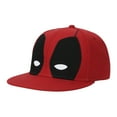thumbnail image 2 of Marvel Deadpool Big Face Design Logo Embroidered Snapback Hat, 2 of 6
